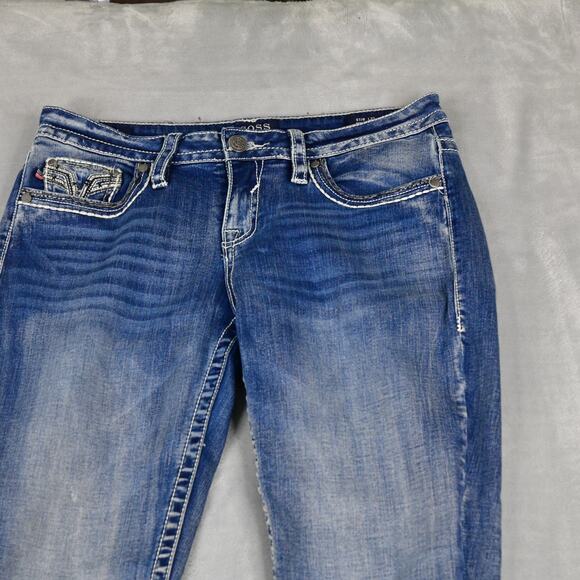 VIGOSS Jeans Womens S 7/8 L27 (32x26) Capri Heritage Blue Denim - Picture 5 of 11